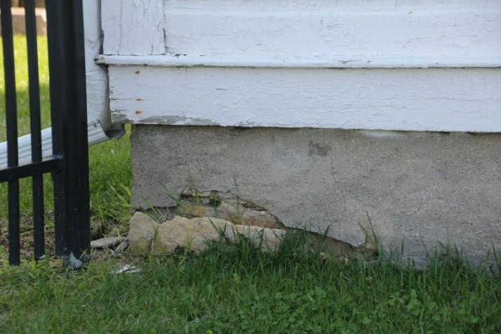 mortar crumbling First Lutheran Church Middleton