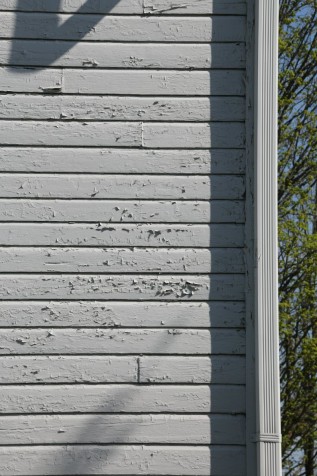 peeling paint First Lutheran Church Middleton