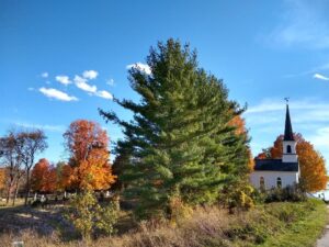 First Lutheran Church in the fall